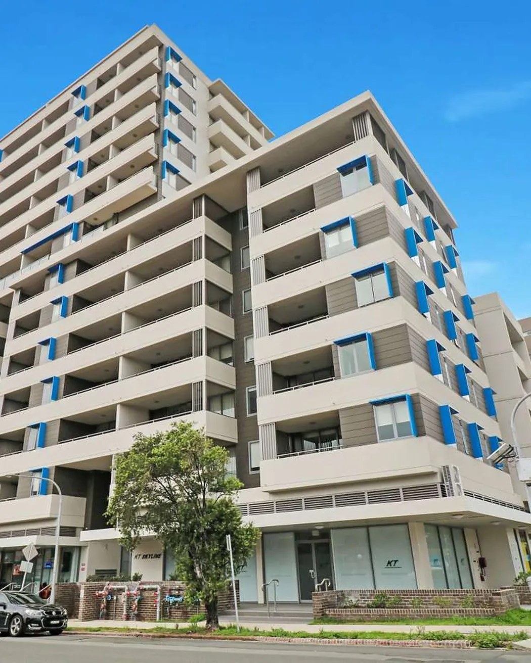 KT Skyline, Wolli Creek: two apartment towers of seven and fourteen levels completed by Calibre in 2017