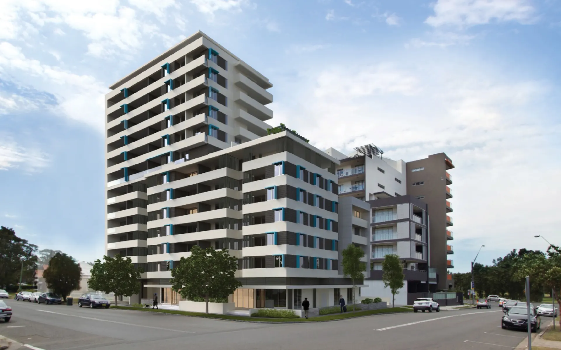 KT Skyline, Wolli Creek: architectural visualisation
